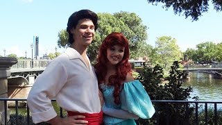 Princess Ariel amp Prince Eric  The Little Mermaid  Meet and Greet  Disney PhotoPass Day  Epcot [upl. by Sondra]