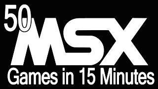 50 MSX Games in 15 minutes [upl. by Dominy315]