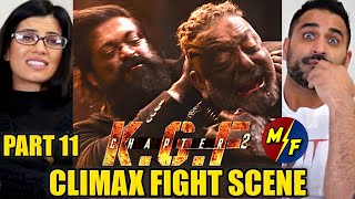 KGF CHAPTER 2 ROCKY VS ADHEERA CLIMAX FIGHT SCENE REACTION  KGF 2  Part 11  Yash Sanjay Dutt [upl. by Ahterahs]