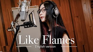 MindaRyn  Like Flames English version  Lyric Video [upl. by Haukom740]