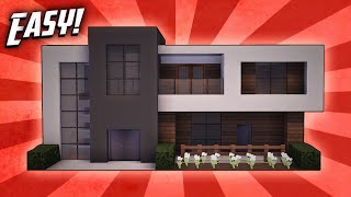 Minecraft How To Build A Small Modern House Tutorial 13 [upl. by Ahseele170]