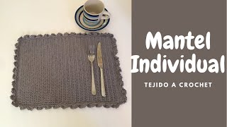 Crochet tutorial Mantel individual tejido a crochet paso a paso [upl. by Eicyak52]