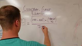 The CockcroftGault Equation How to Estimate Creatinine Clearance [upl. by Nonregla]