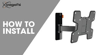 WALL 3125 WALL 3145  How to install  FullMotion TV wall mounts  Vogel’s [upl. by Moguel]