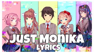 JUST MONIKA A DDLC Song Lyrics Video Music by Random Encounters [upl. by Klockau]