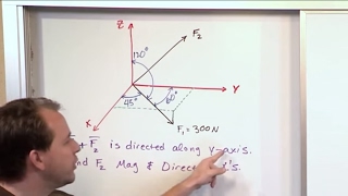 Lesson 20  Adding 3D Forces Part 2 Engineering Mechanics Statics [upl. by Gnni337]