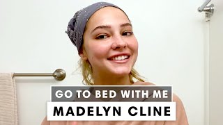 Outer Banks Star Madelyn Clines Nighttime Skincare Routine  Go To Bed With Me  Harpers BAZAAR [upl. by Alegna]