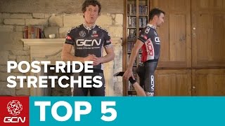 Top 5 Stretches To Do After A Ride  Cycling Fitness [upl. by Hepsoj]