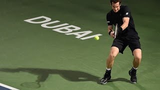 Murray saves seven match points to win vs Kohlschreiber  Dubai 2017 QuarterFinal Highlights [upl. by Joseito]