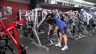 Hammer Strength PlateLoaded Decline Press Instructions [upl. by Rayshell]