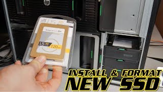 HOW TO INSTALL AND FORMAT A NEW SSD WINDOWS [upl. by Odawa453]