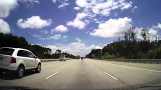 Driving from Downtown Savannah Georgia through Jacksonville Florida [upl. by Gore440]