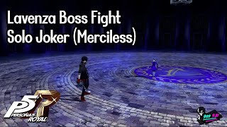 Lavenza Boss Fight Solo Joker with DLC  Persona 5 Royal [upl. by Krik]