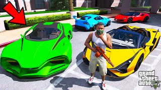 Franklin Stealing Billionaires Secret Sports Cars In GTA 5  SHINCHAN and CHOP [upl. by Razatlab]