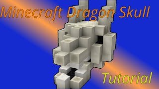 Minecraft Dragon skull tutorial [upl. by Llerrah]