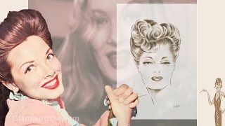 Vintage 1940s Hairstyle Tutorials  from Glamourdaze [upl. by Enaej]