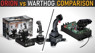 Winwing Orion Desktop HOTAS vs Thrustmaster Warthog HOTAS [upl. by Aridan]