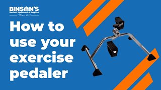 How To Use An Exercise Pedaler [upl. by Mungovan]