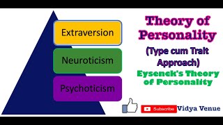 Eysencks Theory of Personality  Theories of Personality TypeTrait Approach  Vidya Venue [upl. by Serrell404]