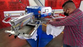 RapidTag Automatic 4 Color Screen Printing Machine [upl. by Notsruht]