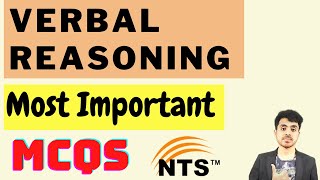 Verbal Reasoning MCQs  Tricks To Solve Verbal Ability MCQs NTS GAT NAT HAT [upl. by Richia]