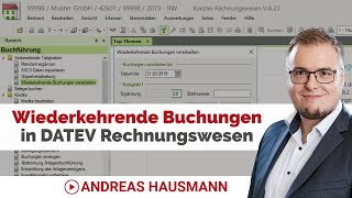 Wiederkehrende Buchungen in DATEV Rechnungswesen [upl. by Annol]