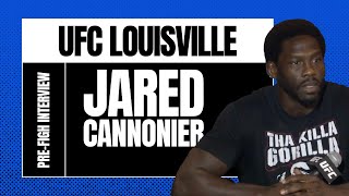 Jared Cannonier full UFC Louisville prefight media day interview [upl. by Svensen562]