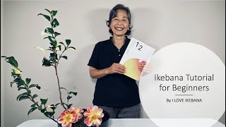 Ikebana Flower Arrangement Tutorial [upl. by Kabob]