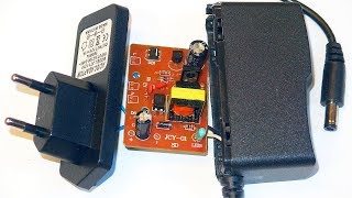 Simple 12V 1A LED Power Supply  with schematic and transformer autopsy [upl. by Neersin]