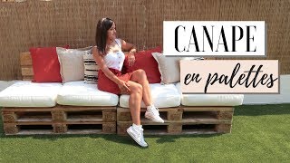 Je crée un canapé en palettes  DIY [upl. by Assenav]