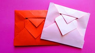 Origami  💌 Enveloppe Cœur ❤️ [upl. by Markos815]