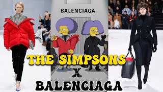 BALENCI  The Simpsons Balenciaga FW Paris Fashion Week 2021  Real Models [upl. by Asseralc]