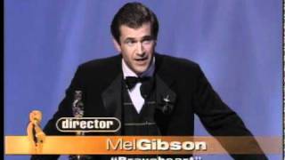 Mel Gibson ‪winning the Oscar® for Directing [upl. by Lindberg]