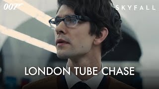 SKYFALL  Tube Chase – Daniel Craig Javier Bardem Ben Whishaw  James Bond [upl. by Rusel]