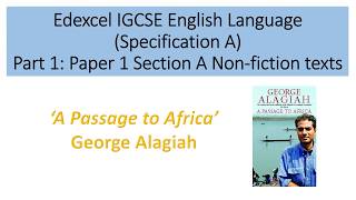 Analysis of A Passage to Africa by George Alagiah [upl. by Nyltac400]