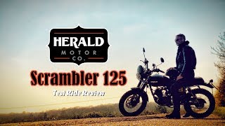 Herald Motor Company  Scrambler 125  Test Ride Review [upl. by Asir]