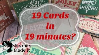 How to Make Super Fast Christmas Cards [upl. by Garneau]