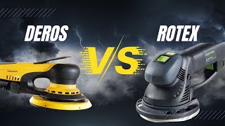 Mirka DEROS vs Festool Rotex  The Recreational Woodworker [upl. by Nosnibor917]