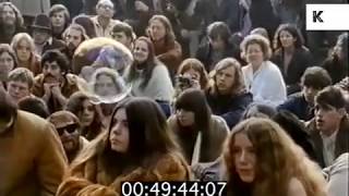 1969 Abbie Hoffman Makes Speech San Francisco Hippie  Kinolibrary [upl. by Ludovico]