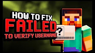 How to Fix quotFailed to Verify Usernamequot on Minecraft  Scalacube [upl. by Enomar]