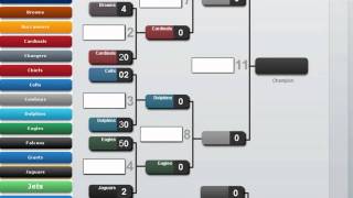 8 and 12 Team Tournament Brackets and Draws Demo [upl. by Lothaire]