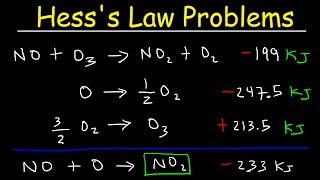 Hesss Law Problems amp Enthalpy Change  Chemistry [upl. by Col]