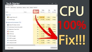 How to Fix 100 CPU Usage Windows 10  Solved [upl. by Enelear]