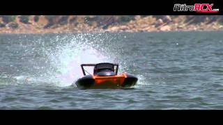 Exceed Racing Fiberglass Hydroplane Gas Powered Speed Boat [upl. by Macilroy]