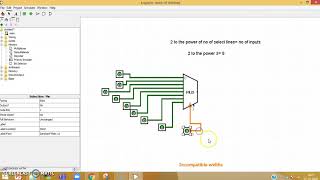 81 Multiplexer Implementation using Logisim [upl. by Anikal305]