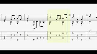 Christian Petzold Minuet in G with full tablaturesheet music for fingerstyle guitar [upl. by Elah]