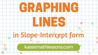 Graphing Lines in SlopeIntercept form [upl. by Rosati]