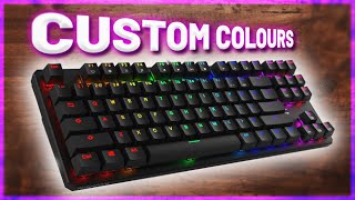 How to Customize RGB lights on Tecware Phantom 87 Tutorial [upl. by Karlen]