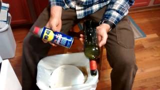 The BEST way to remove labels from wine bottles [upl. by Hgielrac942]