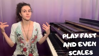 PLAY FAST AND EVEN SCALES ON THE PIANO  Make Your Scales Sound More Effortless  Piano Tutorial [upl. by Ayk]